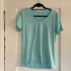 Under armour bright blue workout tee